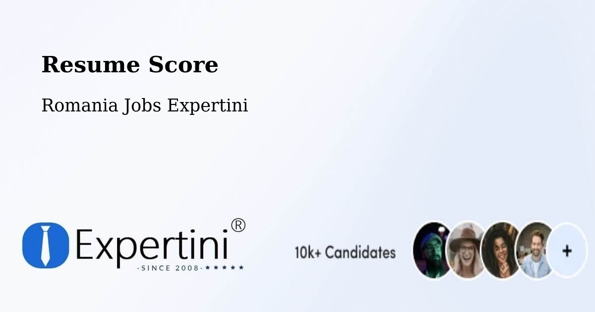 Resume Score & Job Description Match Tool – Nadăș - Romania Jobs Expertini